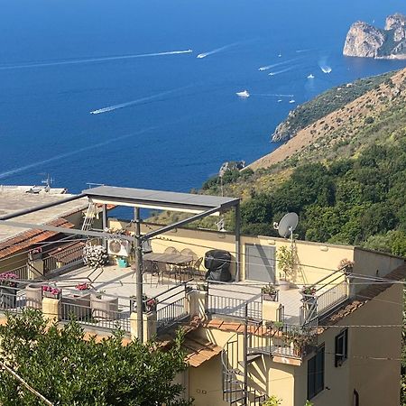 Seeview Rooftop House Between Sorrento And Amalfi Villa Massa Lubrense Exterior photo